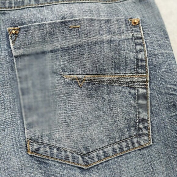 NXP Northern Explosion Jack Tapered Point Zero Distressed Jeans 38x31 - Picture 13 of 16